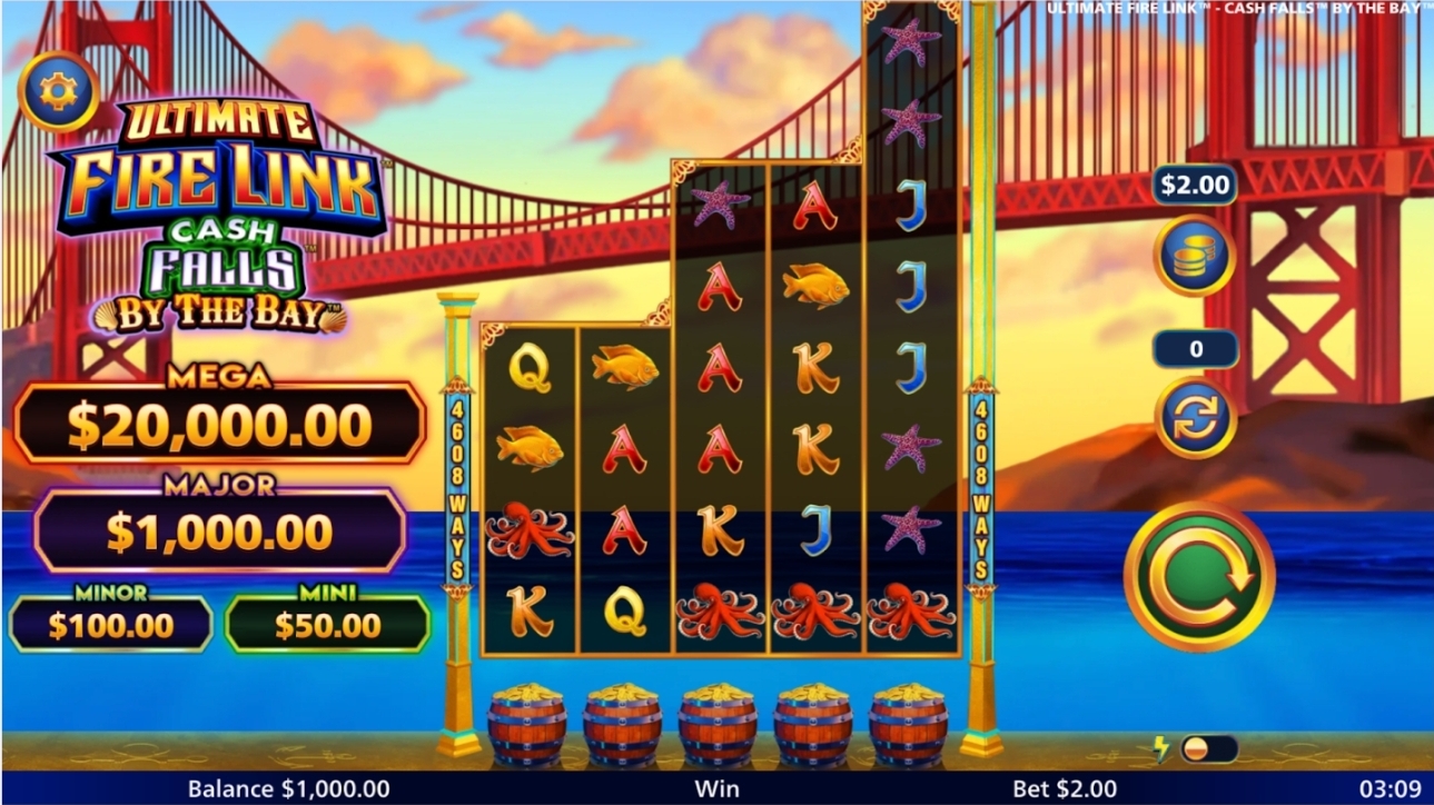 Ultimate Fire Link Cash Falls by the Bay