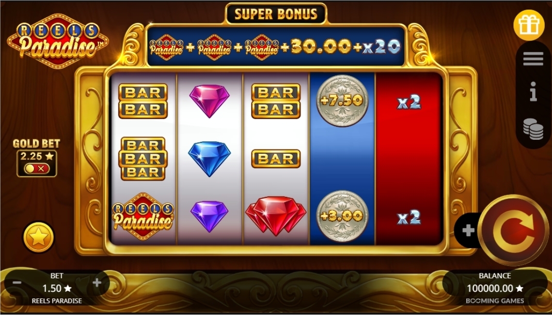 Reels Paradise by Booming Games